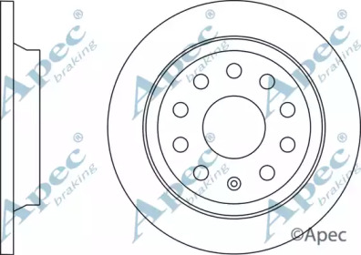 Тормозной диск APEC braking DSK3057