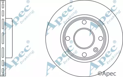 Тормозной диск APEC braking DSK3180