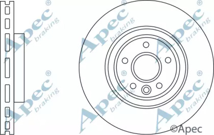 Тормозной диск APEC braking DSK3183