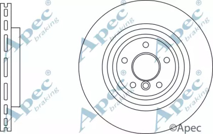 Тормозной диск APEC braking DSK3186