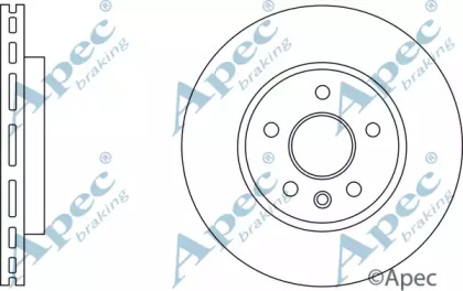 Тормозной диск APEC braking DSK3190