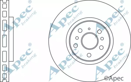 Тормозной диск APEC braking DSK3196