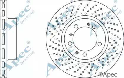 Тормозной диск APEC braking DSK3197