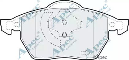 Комплект тормозных колодок APEC braking PAD930