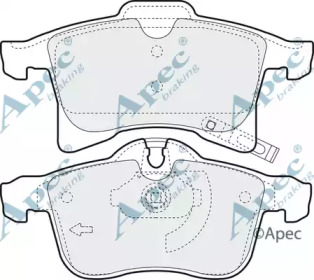 Комплект тормозных колодок APEC braking PAD1348