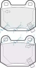 Комплект тормозных колодок APEC braking PAD1392