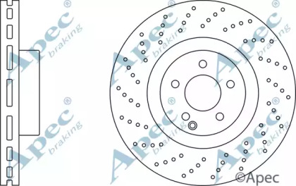 Тормозной диск APEC braking DSK2436