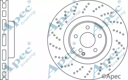 Тормозной диск APEC braking DSK2434