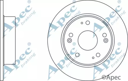 Тормозной диск APEC braking DSK2433