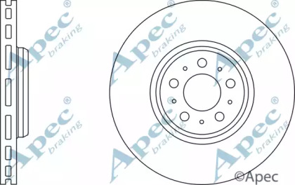 Тормозной диск APEC braking DSK2424