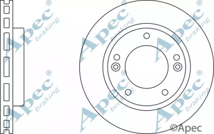 Тормозной диск APEC braking DSK2421