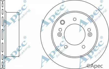 Тормозной диск APEC braking DSK2420