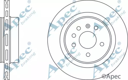 Тормозной диск APEC braking DSK2419