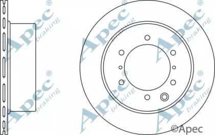 Тормозной диск APEC braking DSK2418