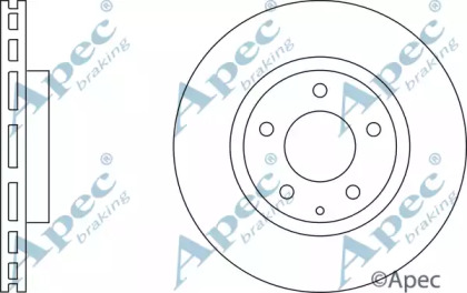 Тормозной диск APEC braking DSK2416