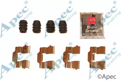 Комплектующие, тормозные колодки APEC braking KIT1236