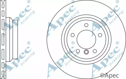 Тормозной диск APEC braking DSK2413