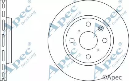 Тормозной диск APEC braking DSK2411