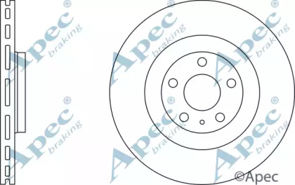 Тормозной диск APEC braking DSK2410