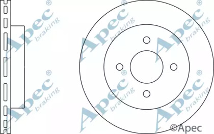 Тормозной диск APEC braking DSK2409