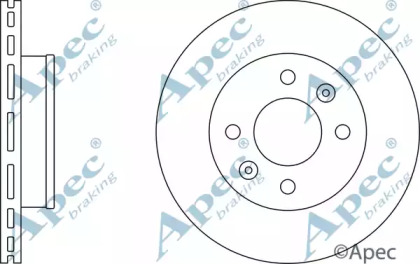 Тормозной диск APEC braking DSK2408