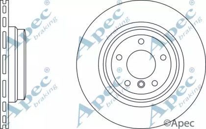 Тормозной диск APEC braking DSK2407