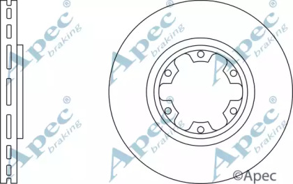 Тормозной диск APEC braking DSK2405