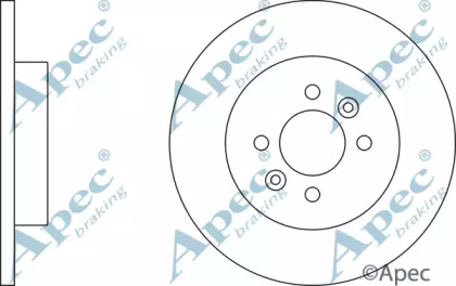 Тормозной диск APEC braking DSK2402