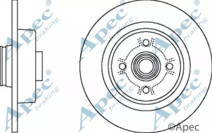 Тормозной диск APEC braking DSK2398