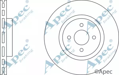 Тормозной диск APEC braking DSK2397