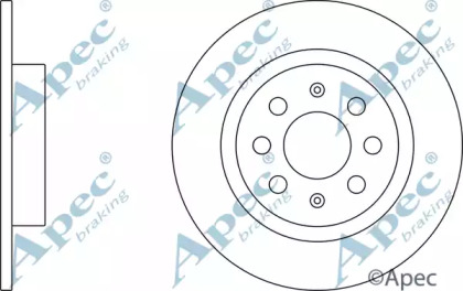 Тормозной диск APEC braking DSK2395