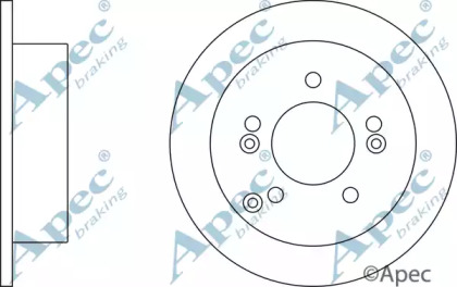 Тормозной диск APEC braking DSK2393