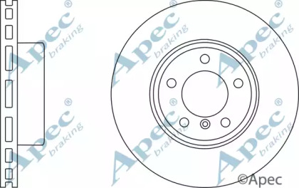 Тормозной диск APEC braking DSK2392