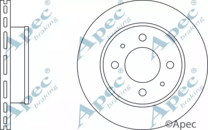 Тормозной диск APEC braking DSK2389