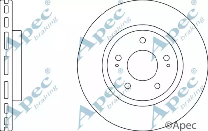 Тормозной диск APEC braking DSK2388