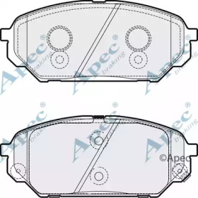 Комплект тормозных колодок APEC braking PAD2123