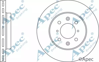 Тормозной диск APEC braking DSK2387