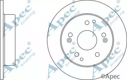 Тормозной диск APEC braking DSK2381