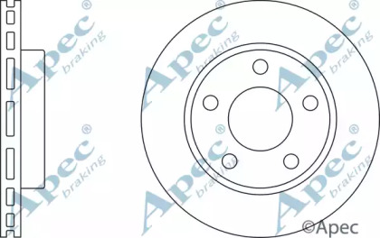 Тормозной диск APEC braking DSK2380