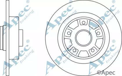 Тормозной диск APEC braking DSK2378