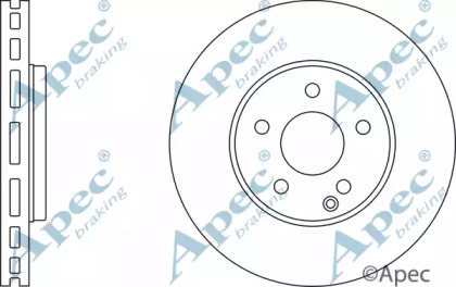 Тормозной диск APEC braking DSK2376