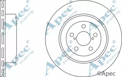 Тормозной диск APEC braking DSK2372