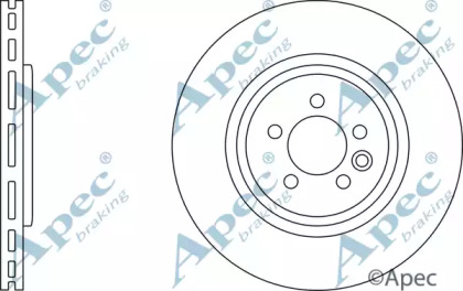 Тормозной диск APEC braking DSK2371