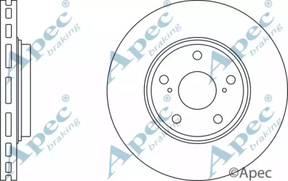 Тормозной диск APEC braking DSK2370