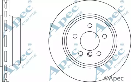 Тормозной диск APEC braking DSK2368