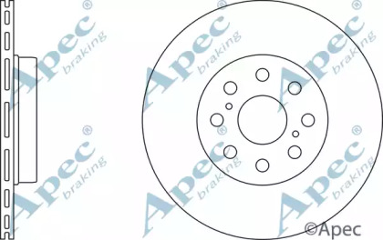 Тормозной диск APEC braking DSK2365