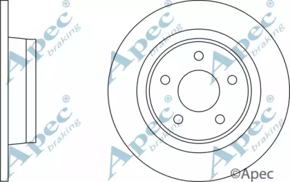 Тормозной диск APEC braking DSK2358