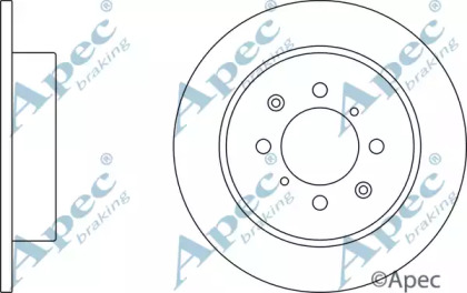 Тормозной диск APEC braking DSK2355