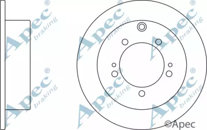 Тормозной диск APEC braking DSK2354