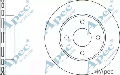 Тормозной диск APEC braking DSK2348